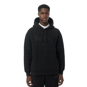 burberry embroidered logo jersey hoodie